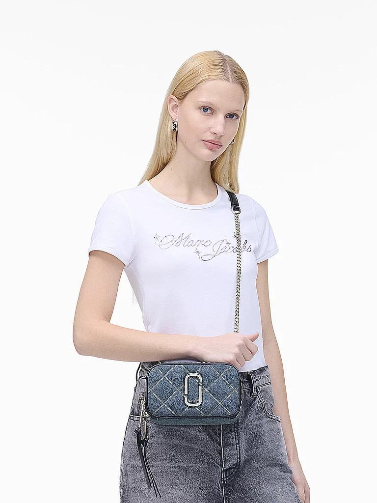 Marc Jacobs The Soft Shot Mini Shoulder Bag Light Wash Indigo 2